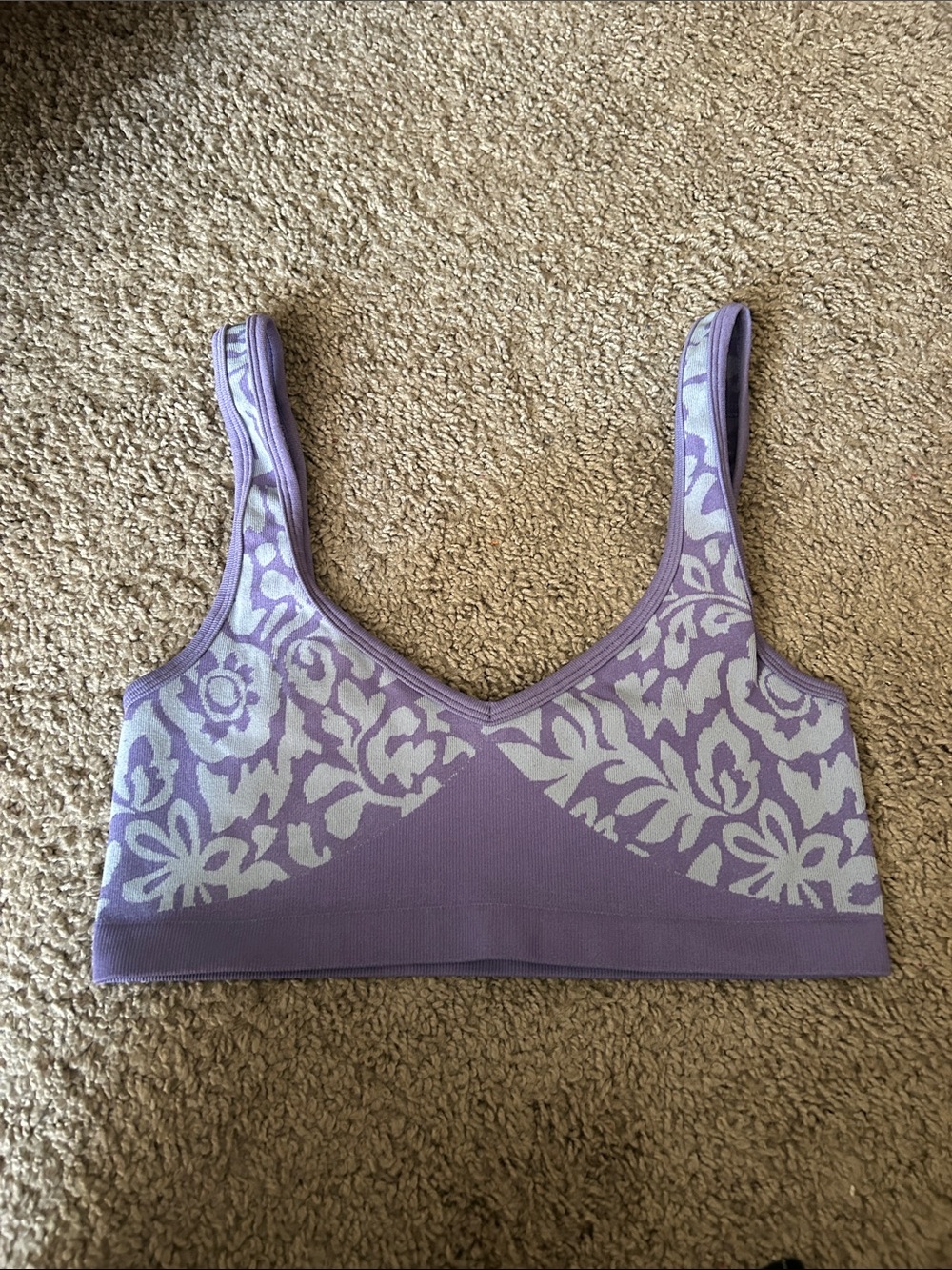 Seamless Lavender & Baby Blue Sports Bra